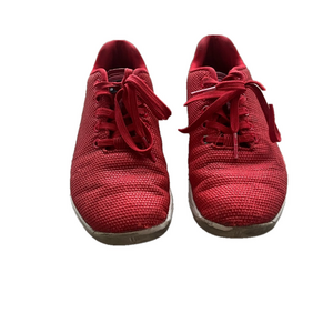 NOBULL Red and white crossfit weight lifting sneakers